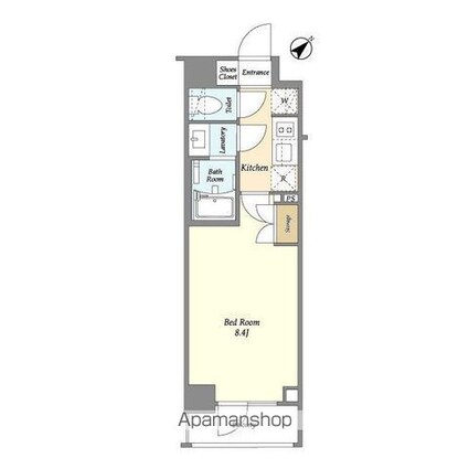 エトワール駒沢大学[1K/25.29m2]の間取図