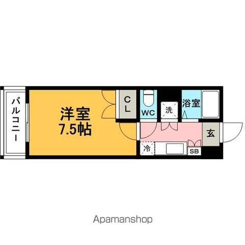 【福岡市東区箱崎のマンションの間取り】