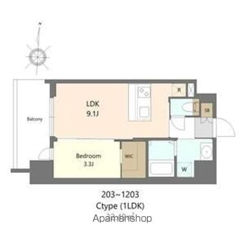 SーRESIDENCE難波西ALTERの間取り写真