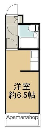 朝日プラザ五橋Ⅲ[1R/18.98m2]の間取図