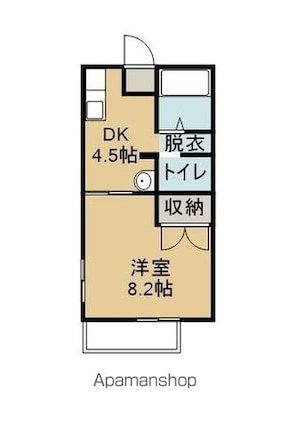 ハイツ大泉Ⅰ[1LDK/34.7m2]の配置図