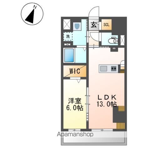 【和歌山市友田町のマンションの間取り】