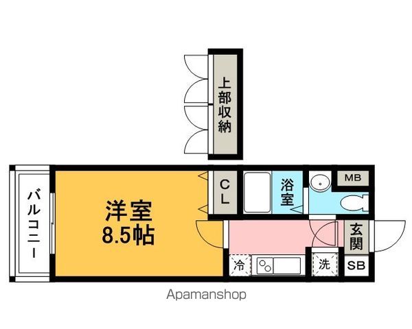 福岡市東区東浜のマンションの間取り