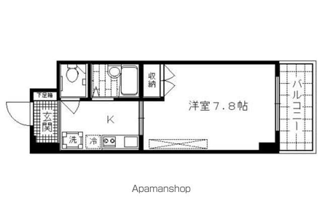 京都市烏丸線 烏丸御池駅 徒歩6分 8階建 築25年の間取り写真