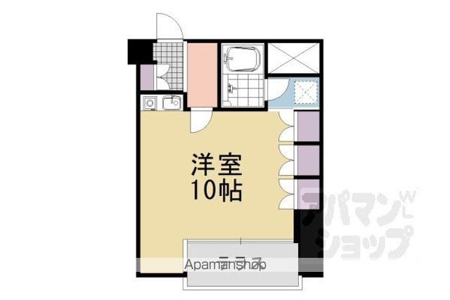 ヴェルビュ二条城東の間取り写真