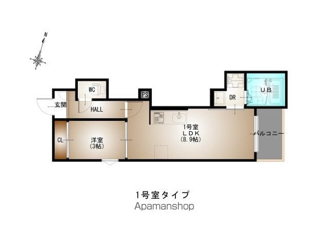 REGALEST DS AOSAKI(レガリスト ディーエスアオの間取り写真
