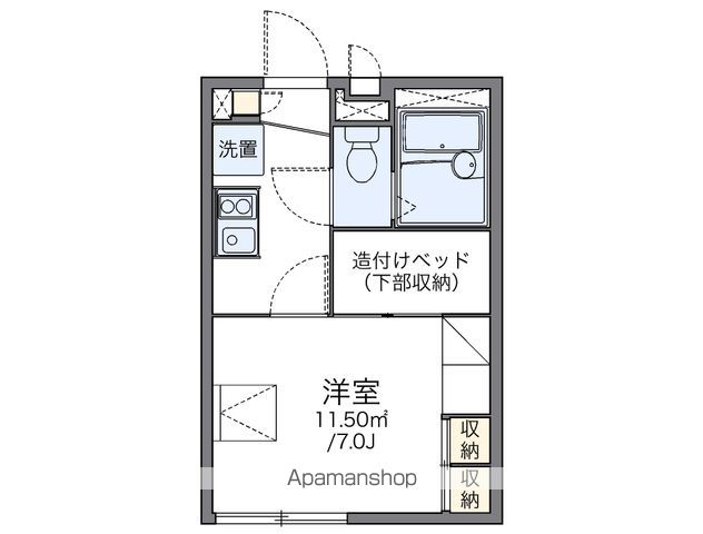 レオパレスドリーミング ヒルズの間取り写真