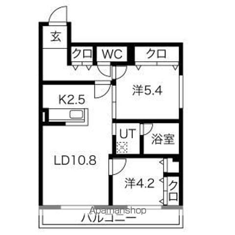 LA MERIDIAN ATSUBETSUの間取り写真