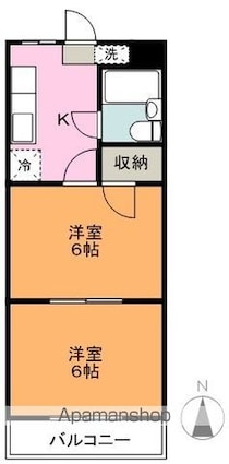 Ｖ・Ｓ・Ｈ橘[2K/33m2]の間取図