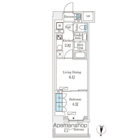 フロンティアレジデンス錦糸公園の間取り