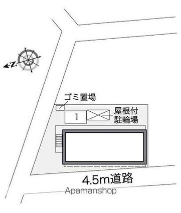レオパレスエスポワール[1K/19.87m2]の配置図