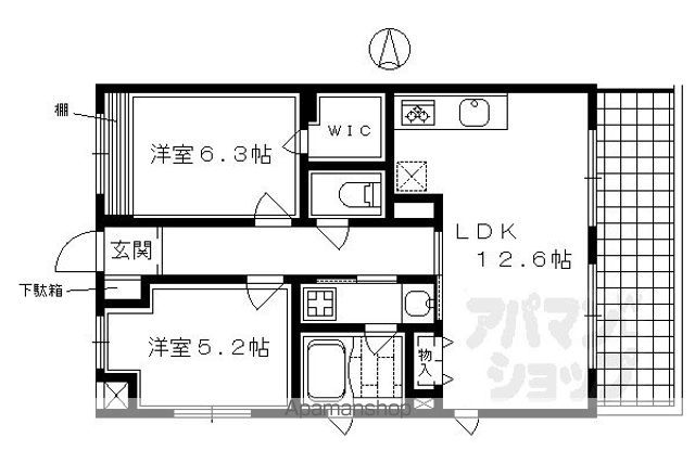 グラシア堺町御門の間取り写真