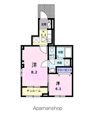 I・VILLAGE大手町 Aの間取り写真