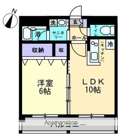 AM’S4観光町の間取り写真