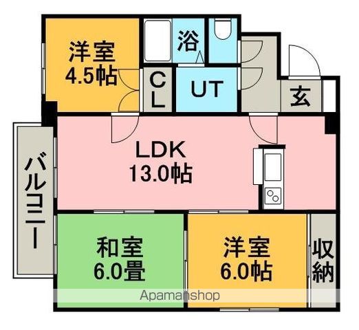 コルティーレ20の間取り写真