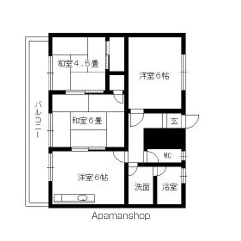 白水池コーポの間取り