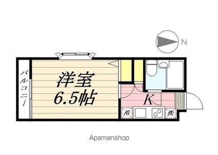 ビラ多摩川[1R/17m2]の間取図
