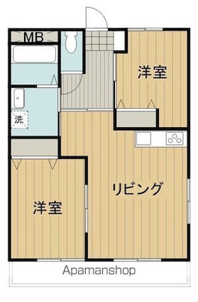 ピースⅠ[2LDK/51.03m2]の間取図