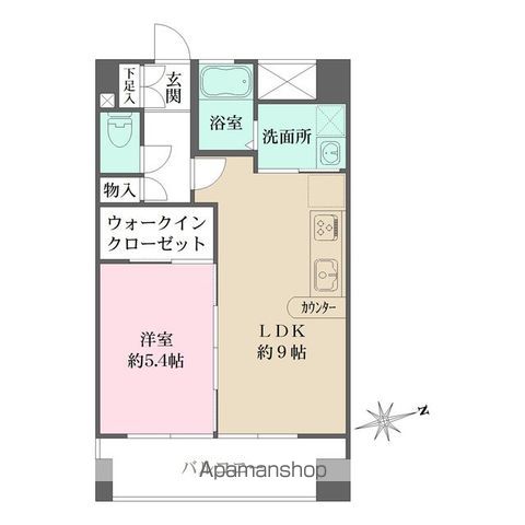 中野区中央のマンションの間取り