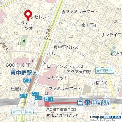 ソルナクレイシア東中野の周辺写真