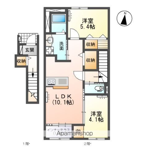 ソレイユⅡの間取り