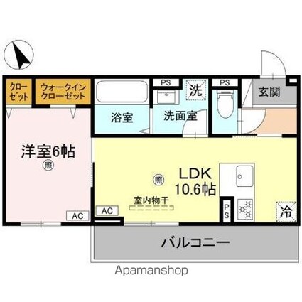 エレガンス　ビュー[1LDK/41.71m2]の間取図