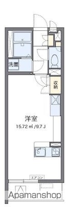 ミランダグレイス南手城[1R/27.8m2]の間取図