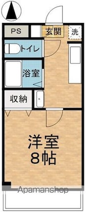 ひまわりハイツ[1K/28.05m2]の間取図