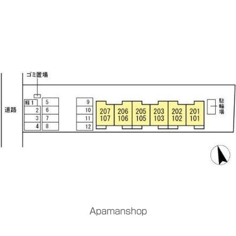 ＣＡＳＡ　ＡＲＣＡ 101 ｜ 岐阜県岐阜市加納鉄砲町３丁目60-の1部（賃貸アパート1LDK・1階・33.66㎡） その4