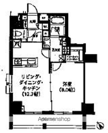 メトロステージ上野[1LDK/51.02m2]の間取図