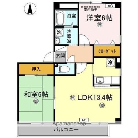 アンビエンテ花ノ宮の間取り写真