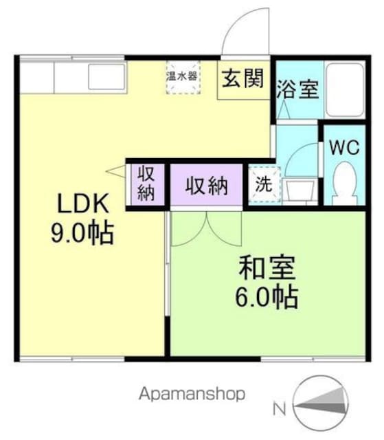 小雑賀ハイツⅠ[1LDK/33.06m2]の間取図