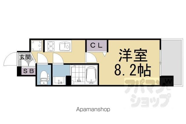 プレサンス THE KYOTO東福寺 WESTの間取り写真