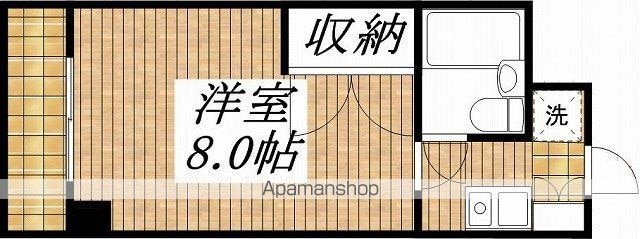 ドミールセッテ国分寺[1K/23.04m2]の間取図