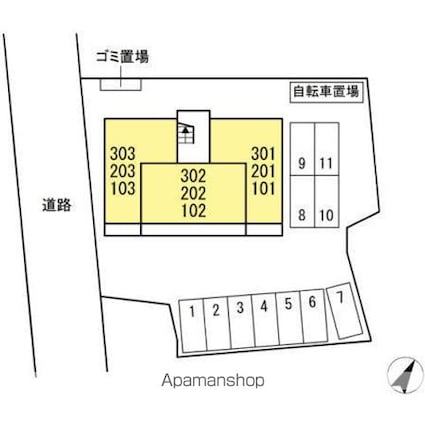 ＤーｒｏｏｍＫＯＴＯＢＵＫＩ[2LDK/55.03m2]のエントランス