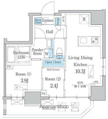 デュオフラッツ浅草田原町ネストの間取り写真