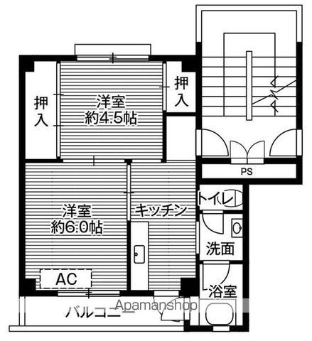 ビレッジハウス余座2号棟の間取り写真