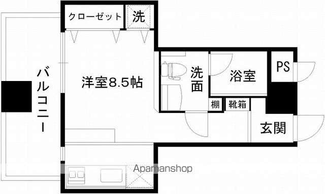 レジディア熊本辛島の間取り写真