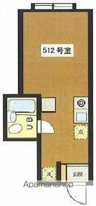 東京都杉並区阿佐谷南１丁目[1R/16.65m2]の間取図