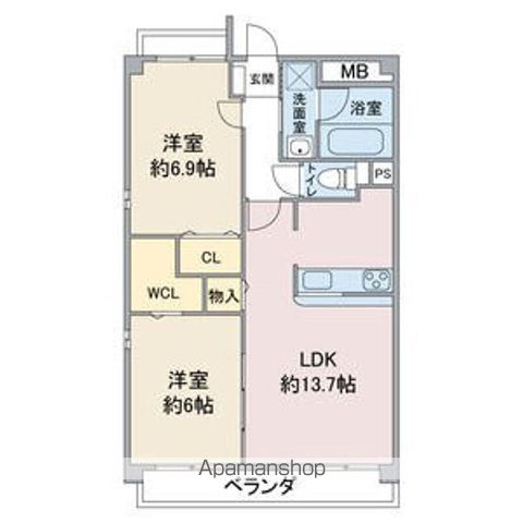 ブライディア上社の間取り写真