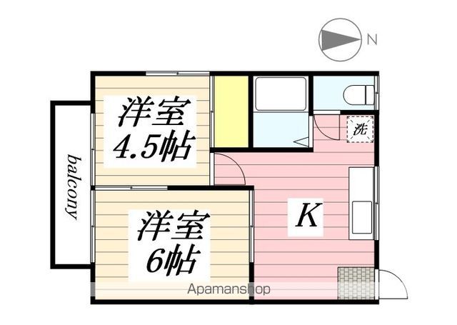 ビジゥーカシマＡ 201 ｜ 茨城県鹿嶋市大字平井1228-60（賃貸アパート2K・2階・34.70㎡） その2