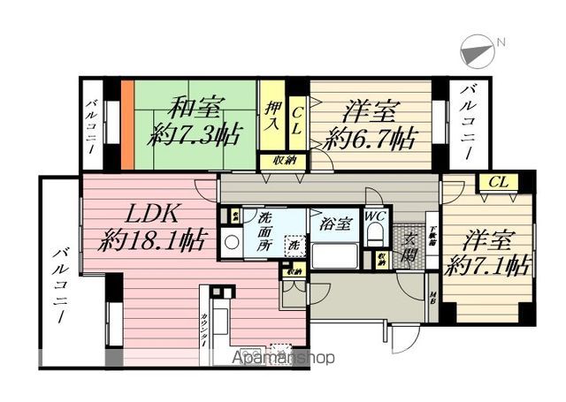 T’S GARDEN西寺尾 B棟の間取り写真