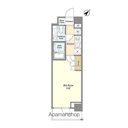 エトワール駒沢大学[1K/25.29m2]の間取図