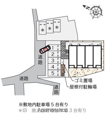 クレイノ浜御殿[1K/25.89m2]の配置図