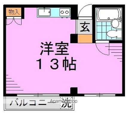 ラ・テーラ[1R/27m2]の間取図