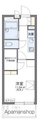レオパレスセジュール高槻の間取り写真