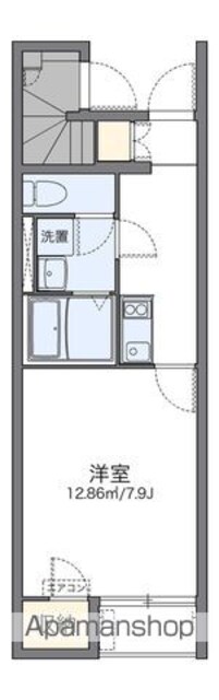 レオネクスト伊料東[1K/26.57m2]の間取図