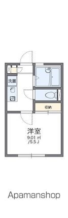 レオパレスフォーブル三茶[1K/18.7m2]の間取図