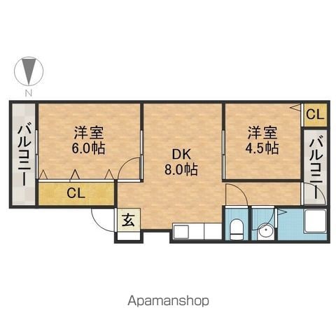 阿武野第2マンションの間取り写真