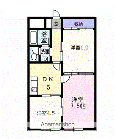 【仁科ハイツＡの間取り】